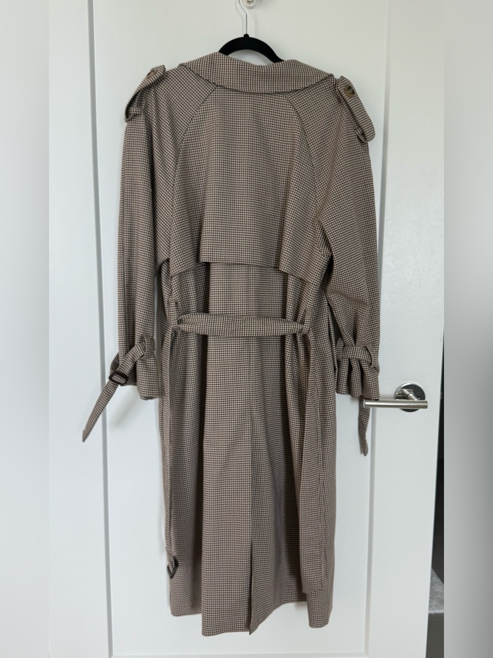 Houndstooth Trench Coat - Picture 3 of 5